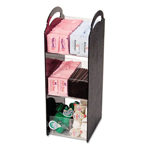 Vertiflex® Commercial Grade Compact Condiment Organizer, 6 Compartments, 6.13 x 8 x 18, Black Item: VRTVFCT18