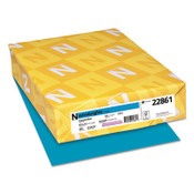 Astrobrights® Color Cardstock, 65 lb Cover Weight, 8.5 x 11, Celestial Blue, 250/Pack Item: WAU22861