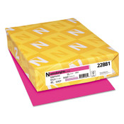 Astrobrights® Color Cardstock, 65 lb Cover Weight, 8.5 x 11, Fireball Fuchsia, 250/Pack Item: WAU22881