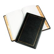 Wilson Jones® Looseleaf Corporation Minute Book, 1-Subject, Unruled, Black/Gold Cover, (250) 14 x 8.5 Sheets Item: WLJ039531