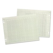 Wilson Jones® Accounting Sheets, 10 Columns, 11 x 14, Green, Loose Sheet, 100/Pack Item: WLJG3010