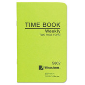 Wilson Jones® Foreman's Time Book, One-Part (No Copies), 13.5 x 4.13, 36 Forms Total Item: WLJS802