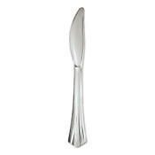 WNA Heavyweight Plastic Knives, Silver, 7 1/2", Reflections Design, 600/Carton Item: WNA630155