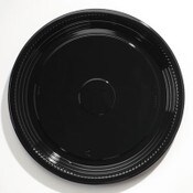 WNA Caterline Casuals Thermoformed Platters, 16" Diameter, Black, Plastic, 25/Carton Item: WNAA516PBL