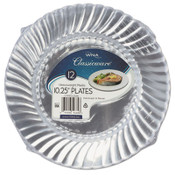 WNA Classicware Plastic Dinnerware Plates, 10.25" dia, Clear, 12/Pack Item: WNARSCW101212PK