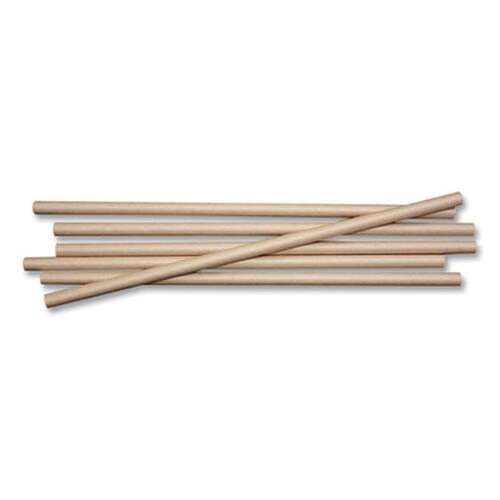 World Centric® Sustainable Kraft Paper Straws, 8", 6,000/Carton Item: WORSTPA8K