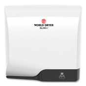 WORLD DRYER® SLIMdri Hand Dryer, Aluminum, White Item: WRLL974A