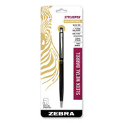Zebra® StylusPen Twist Ballpoint Pen/Stylus, Black Item: ZEB33111